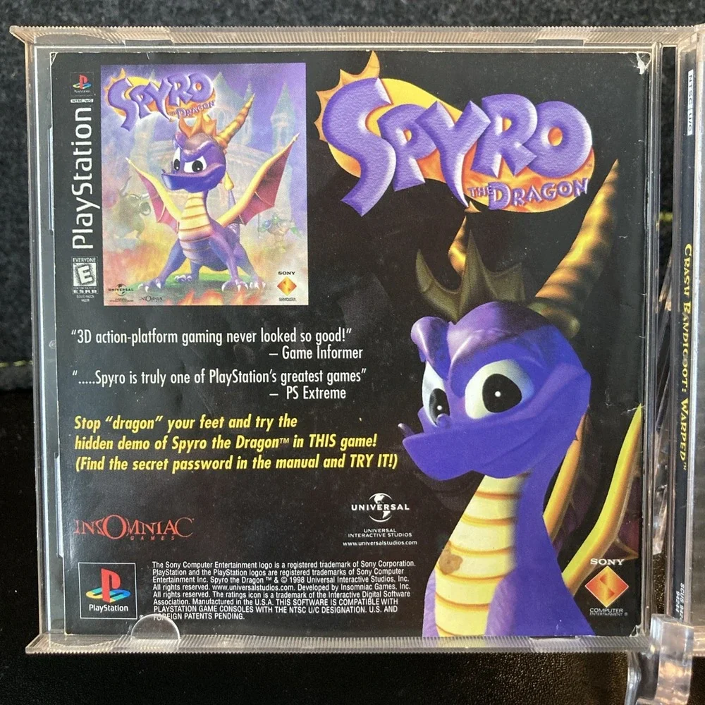 Crash Bandicoot 3 Warped Black Label Sony Playstation‎ 1 PS1 With Book 1998